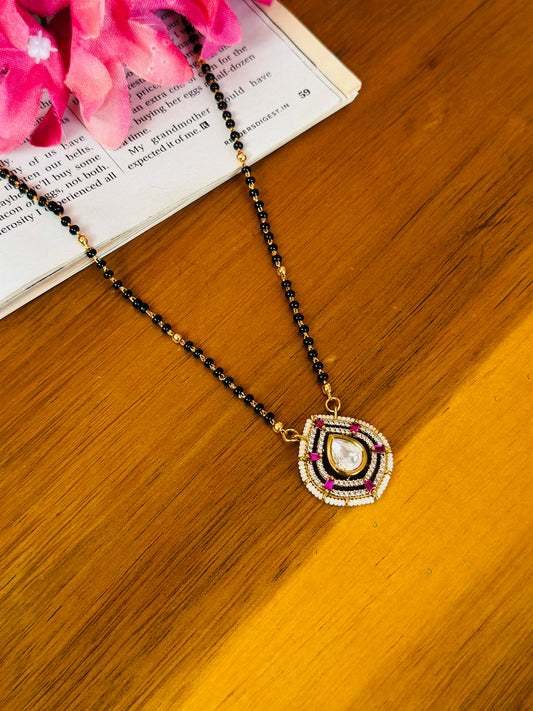 Kundan Moissanite Mangalsutra