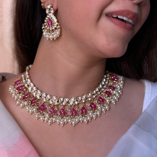 Kundan Moissanite Necklace